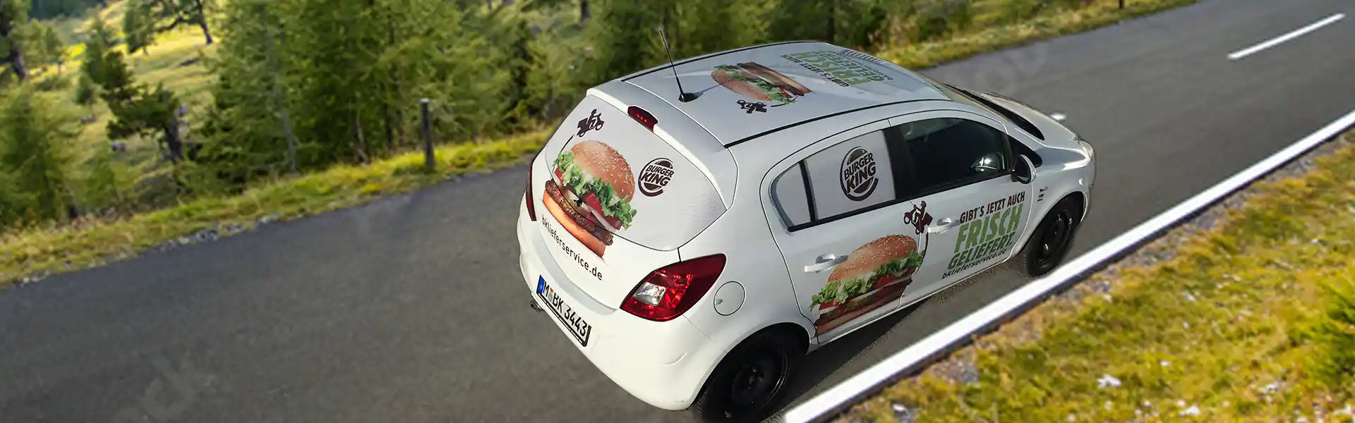 Fahrzeugbeschriftung Burger King